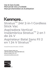 Kenmore Stratus DS1035 Manual De Uso Y Cuidado