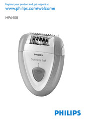 Philips Satinelle Soft HP6408/44 Manual De Instrucciones