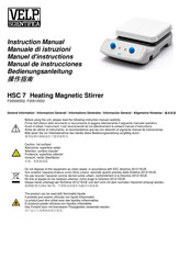 Velp Scientifica HSC 7 Manual De Instrucciones