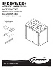 Suncast bms2500 Instrucciones De Armado