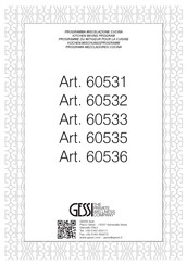 Gessi 60535 Instrucciones De Montaje