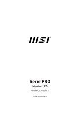 MSI PRO MP253P Guía De Usuario