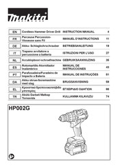 Makita HP002GA202 Manual De Instrucciones