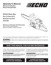 Echo CCS-58V4AH Manual Del Operador