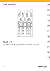 Behringer FOUR LFO Guia De Inicio Rapido