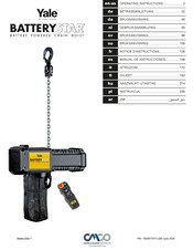 Columbus McKinnon Yale BatteryStar Manual De Instrucciones