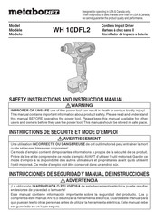 Metabo HPT WH 10DFL2 Instrucciones De Seguridad Y Manual De Instrucciones