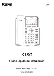 Fanvil X1SG Guía Rápida De Instalación