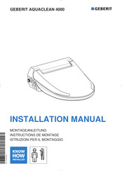 geberit AquaClean 4000 Instrucciones De Montaje