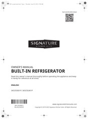 Signature Kitchen Suite SKSCR3001P Manual Del Propietário