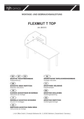 hjh OFFICE FLEXMIUT T TOP 891015 Instrucciones De Montaje