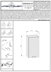 WASHTOWER 71-182-17 Instrucciones De Montaje