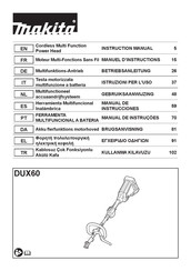 Makita DUX60ZNL1 Manual De Instrucciones