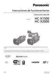 Panasonic HC-X2000 Instrucciones De Funcionamiento