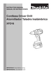 Makita XFD16T Manual De Instrucciones