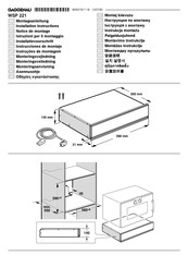 Gaggenau WSP 221110/03 Instrucciones De Montaje