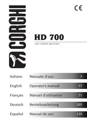 Corghi HD 700 Manual De Usuario