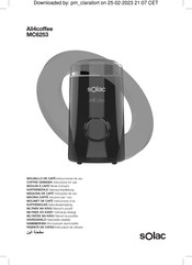 SOLAC All4coffee MC6253 Instrucciones De Uso