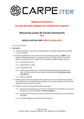 Carpe Iter TCMDF0011 Manual De Usuario