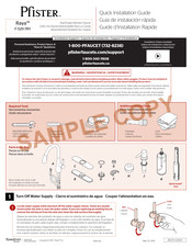Pfister Raya F-529-7RYS Guía De Instalación Rápida