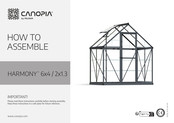 Palram CANOPIA HARMONY 6x4 Instrucciones De Montaje