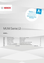 Bosch MUM 2 Serie Manual De Usuario