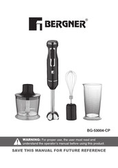 BERGNER BG-53004-CP Manual