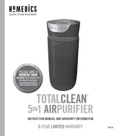 HoMedics TOTALCLEAN AP-T30 Manual De Instrucciones E Información Sobre La Garantia