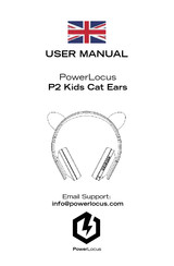 PowerLocus P2 Kids Cat Ears Manual Del Usuario