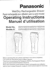 Panasonic ES7015 Instrucciones De Operación