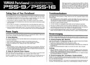 Yamaha PostaSound PSS-16 Manual De Instrucciones