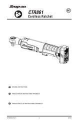 Snap-On CTR861 Traducción De Las Instrucciones Originales