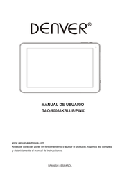 Denver TAQ-90033KBLUE Manual De Usuario