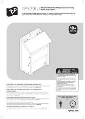 TP TP329 Instrucciones De Montaje, Mantenimiento Y Uso