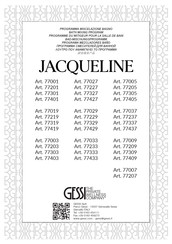 Gessi JACQUELINE 77227 Instrucciones De Montaje