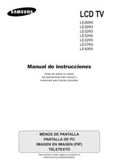 Samsung LE32R5 Manual De Instrucciones