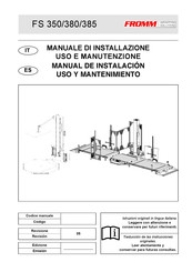 Fromm FS350 Manual De Instalación, Uso Y Mantenimiento