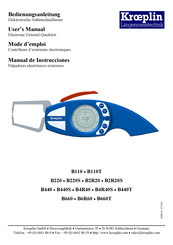 Kroeplin B220 Manual De Instrucciones