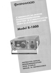 Kenwood R-1000 Manual De Instrucciones