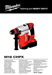 Milwaukee M18 CHPX-0 Manual Original