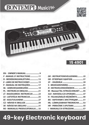 Bontempi 15 4901 Libro De Instrucciones