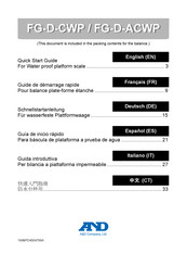 A&D FG-D-CWP Guia De Inicio Rapido