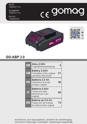 gomag GO-ABP 2.0 Traduccion Del Manual De Instrucciones Originale