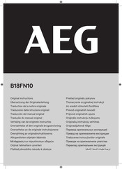 AEG B18FN10 Traducción Del Manual Original