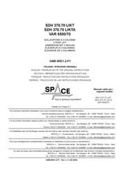 Space SDH 370.70 LIKT Traducción De Las Instrucciones Originales