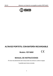 elco PDT-6065 Manual De Instrucciones