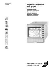 Endress+Hauser eco-graph RSG20 Manual De Utilización