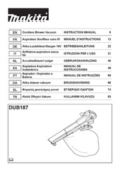 Makita DUB187T001 Manual De Instrucciones