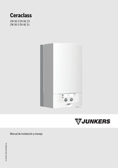 Bosch JUNKERS Ceraclass ZW 30-2 DV AE 23 Manual De Instalación Y Manejo