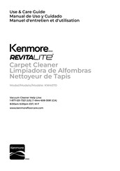 Kenmore REVITALITE KW4070 Manual De Uso Y Cuidado